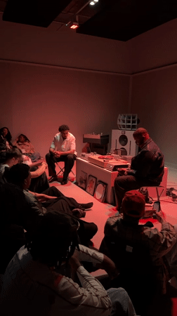 Speed networking event with audio performances held in London