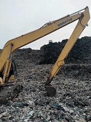 Active landfill operations underway at South Tangerang waste site