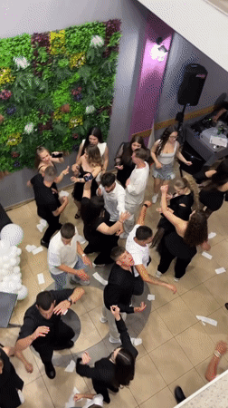 Dinner celebration with dancing held in Karlovo, Bulgaria