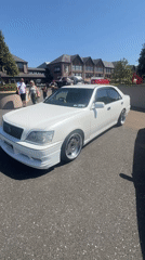 Eclectic car lineup parked up on a sunny day