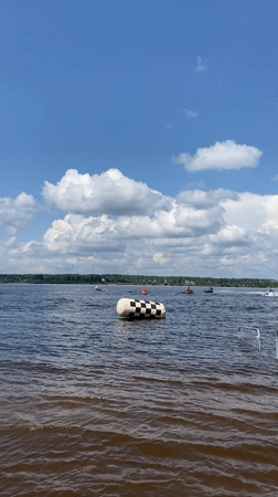 Jet ski racing event on Perm waterway