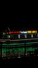 Illuminated boat spotted on Đà Nẵng waterfront at night