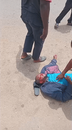 Traffic accident leaves man injured in Bukuru, Nigeria