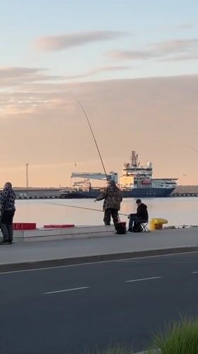Evening scenes captured at Tallinn harbor district