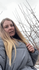 Morning riverbank outing captured in Chaikovsky, Russia winter landscape