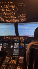 Flight simulator session observed in Cascais, Portugal