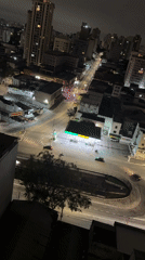 Nighttime urban scenes documented across São Paulo
