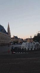 Visitor captures Ypres town square and historic Cloth Hall