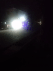 Nighttime street activity recorded by witnesses in Uyo, Nigeria