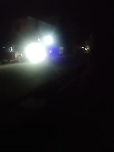 Nighttime street activity recorded by witnesses in Uyo, Nigeria