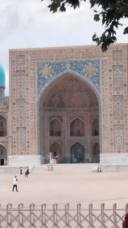 Morning exploring Samarkand's landmarks and street scenes