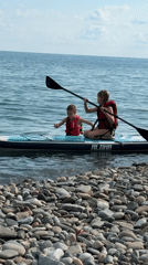 Paddleboarding and beach lounging on the Black Sea coast