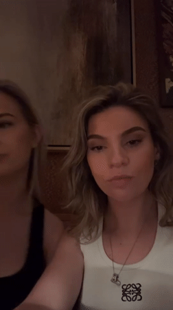 Evening drinks and selfies at a London bar