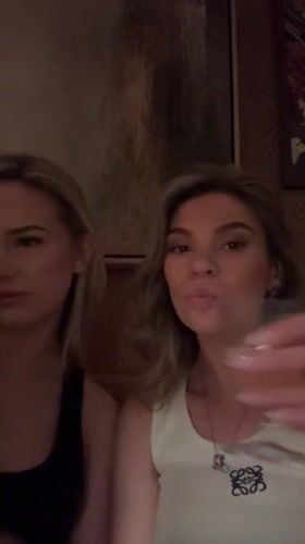 Evening drinks and selfies at a London bar