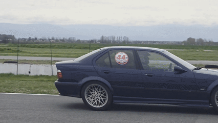Racing cars captured on track in Kaloyanovo Bulgaria