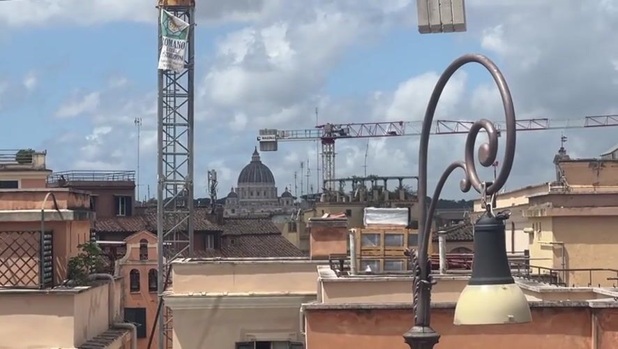 Rome landmarks documented during morning hours under cloudy skies