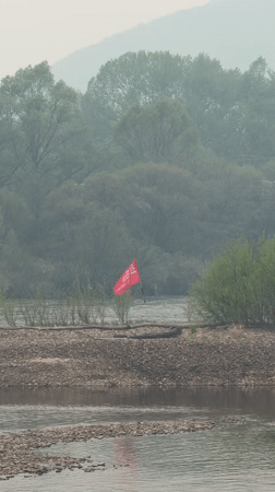 Morning river scenes captured in Birobidzhan, Russia