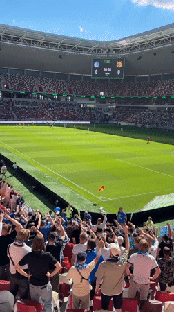 Soccer match documented by fans in Minsk stadium