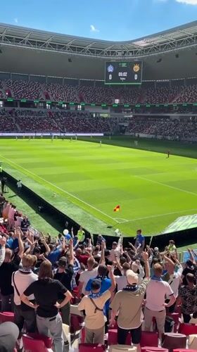 Soccer match documented by fans in Minsk stadium