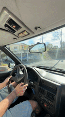 Driver filmed in Peugeot vehicle in Vila Real, Portugal