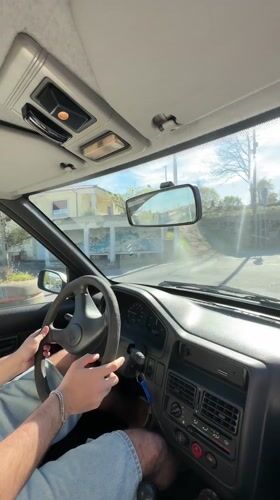 Driver filmed in Peugeot vehicle in Vila Real, Portugal