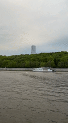 Moscow scenes captured: riverboat, portrait, university building