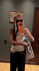 Woman takes mirror selfies in Khimki room