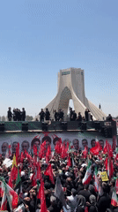 Mass flag-filled rally in Tehran, July 2026