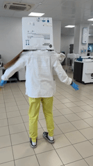 Moscow medical lab staff conduct routine testing procedures