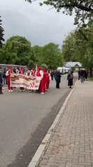 Public gatherings with flags observed in Minsk during spring