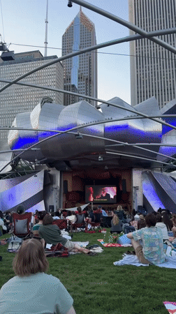 Live event draws a big crowd at Millennium Park's Pritzker Pavilion