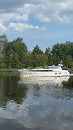 Leisurely waterfront activities observed in Dmitrov, Russia