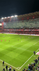 Nighttime soccer match draws crowds to Toluca stadium