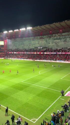 Nighttime soccer match draws crowds to Toluca stadium