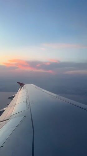 Passenger captures sunset wing view over Antalya Turkey