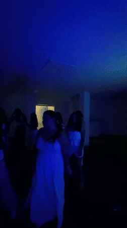White outfit party night in Porlamar, Venezuela
