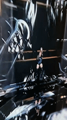 Performance with elaborate lighting captured in Sofia alongside small dog