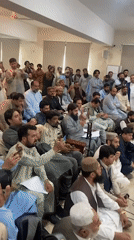 Indoor press conference draws large crowd, media presence