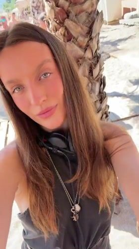 Daytime beach club session in Sutomore, Montenegro