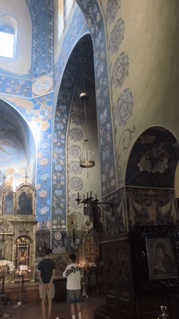 Inside and out at Nice's Russian Orthodox cathedral