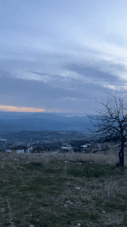 Spring landscape documented in Bulgarian countryside near Marulevo