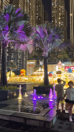 Traditional noodle dinner and illuminated city views in Thủ Đức