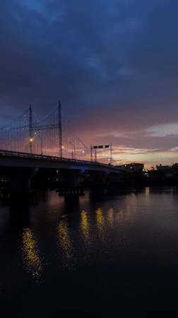 Surat Thani bridge and dusk scenes, June 2026