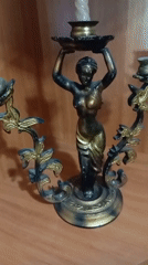 Decorative figurines and candelabra documented in Bugulma, Russia