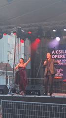 Outdoor concert evening in Hévíz, Hungary's thermal spa town