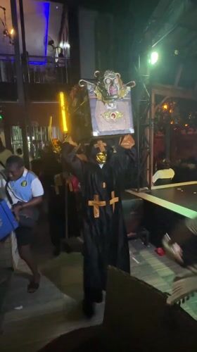 Ceremonial procession and nighttime celebration observed in Obosi, Nigeria