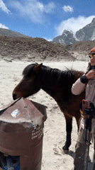Trekker documents Himalayan journey through Khumjung Nepal mountains