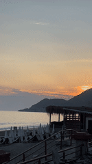 Sunset beach moments captured in Alanya, Turkey