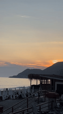 Sunset beach moments captured in Alanya, Turkey