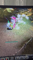 Gamer plays vintage fantasy MMORPG in Burgas, Bulgaria